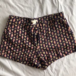Shorts with geometric shapes